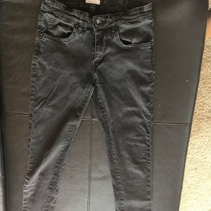 Black Spyker skinny fit Jeans. Low waist. W26 L33